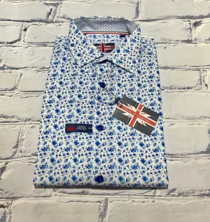 Soul of London LS Chemise de Sport en Coton Élastique