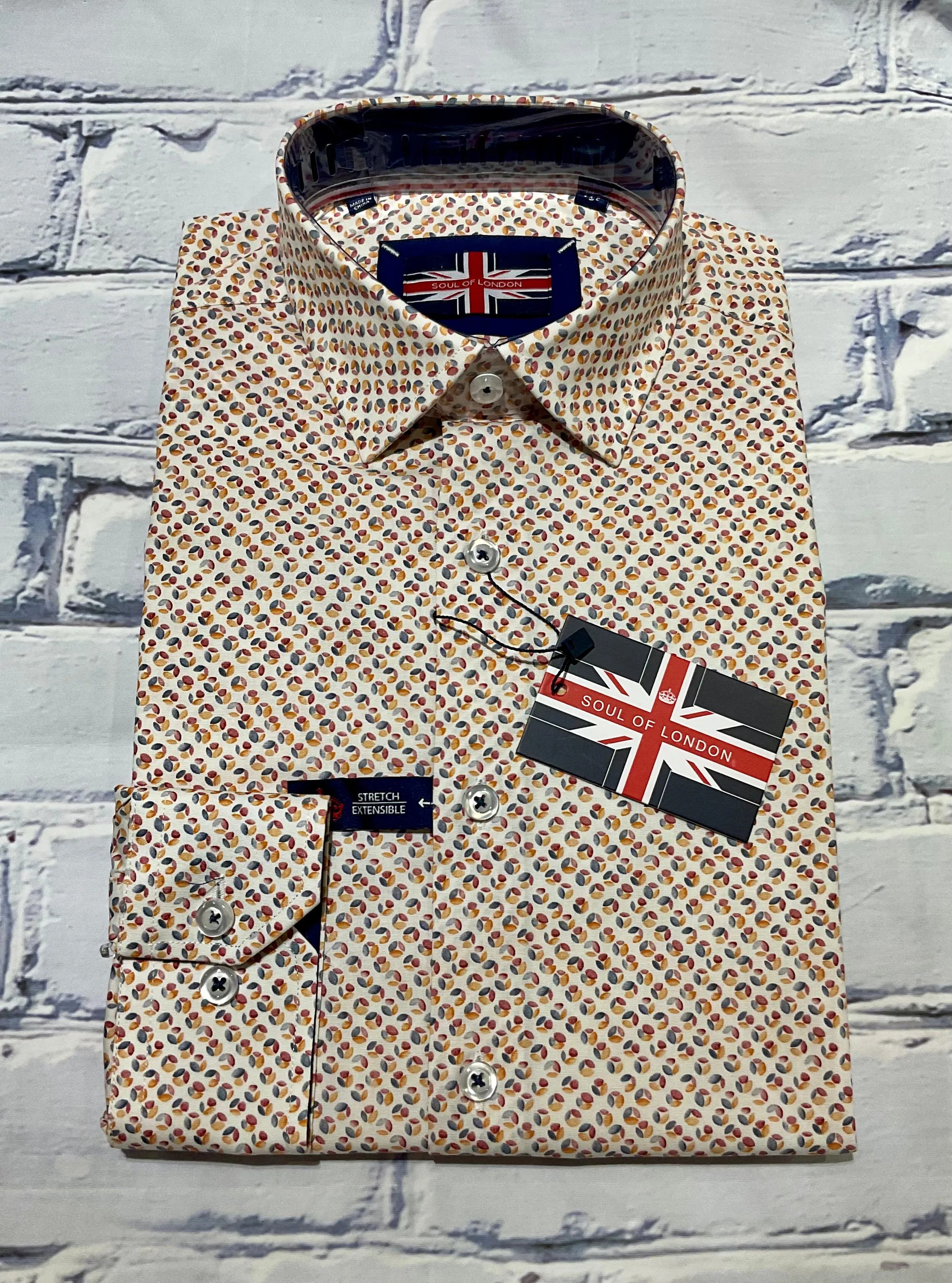 Soul of London LS Coton Élasthanne