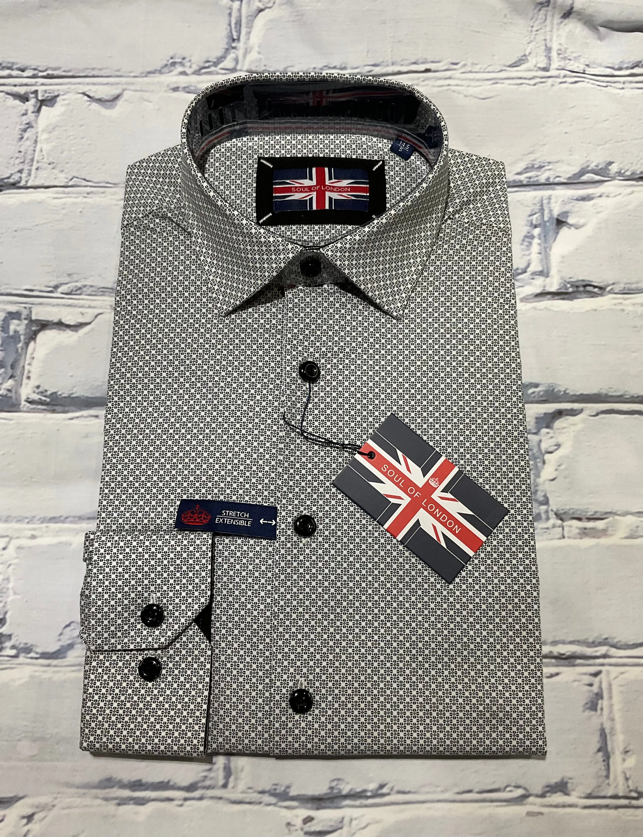 Soul of London LS Coton Élastique