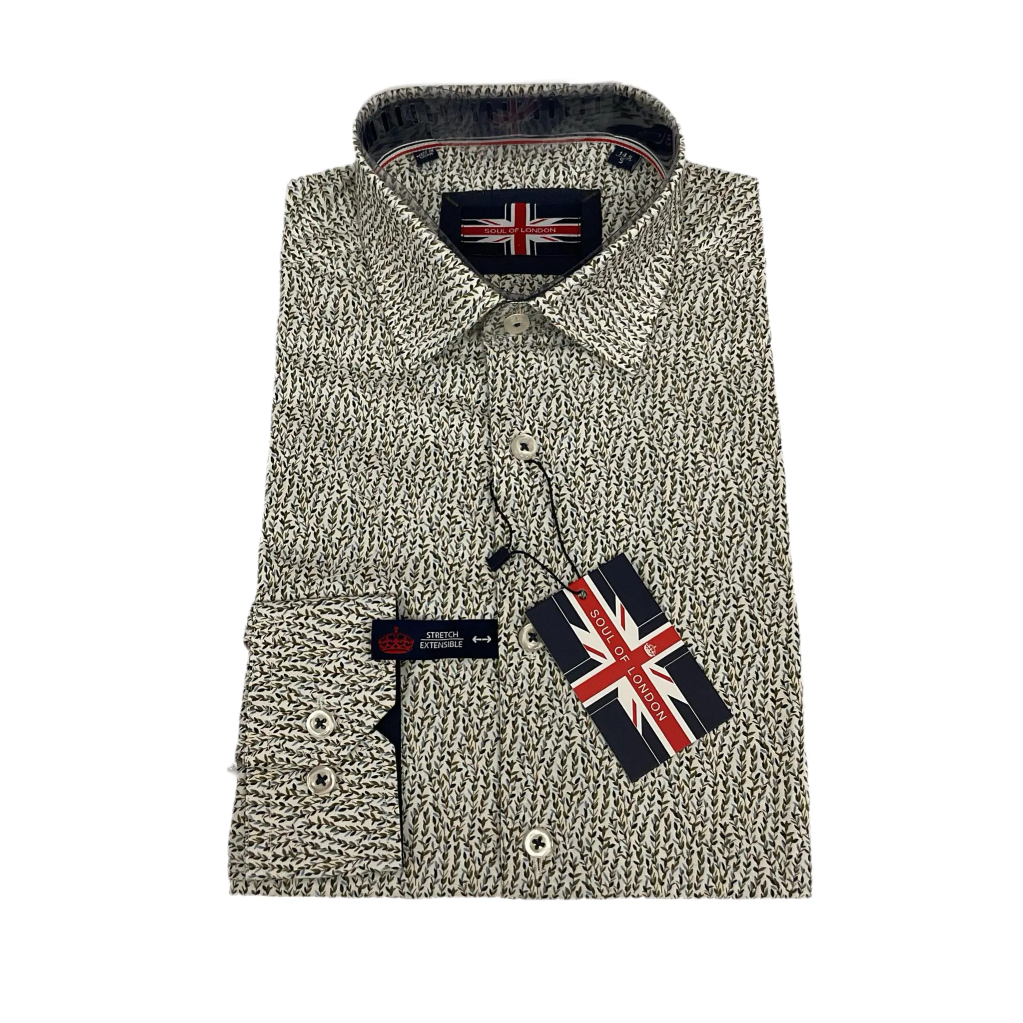 Soul of London LS Coton Élasthanne