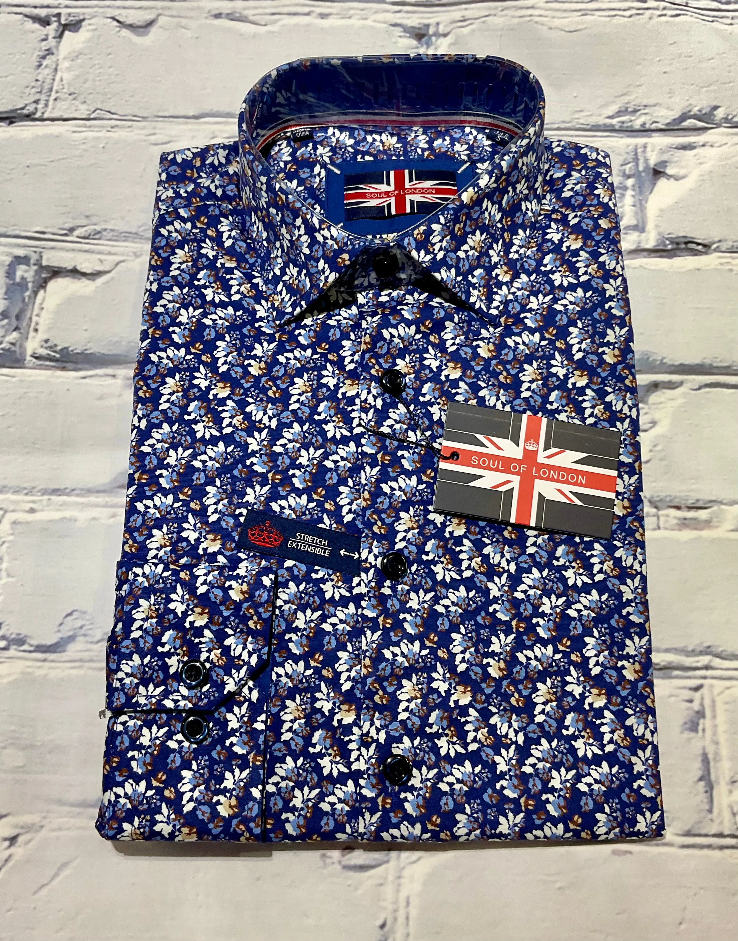Âme de Londres LS Coton Élastique