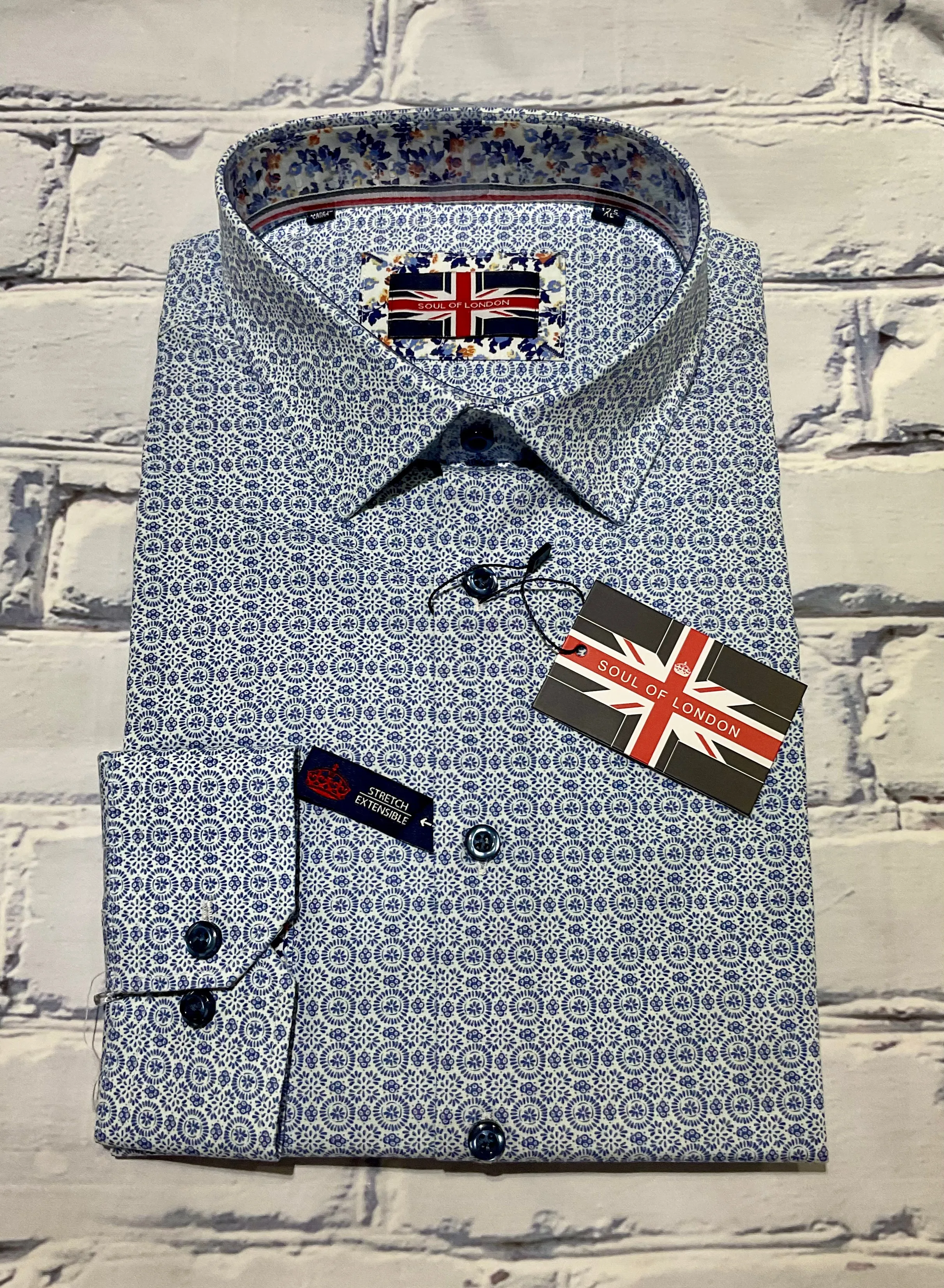 Âme de Londres LS Coton Élastique