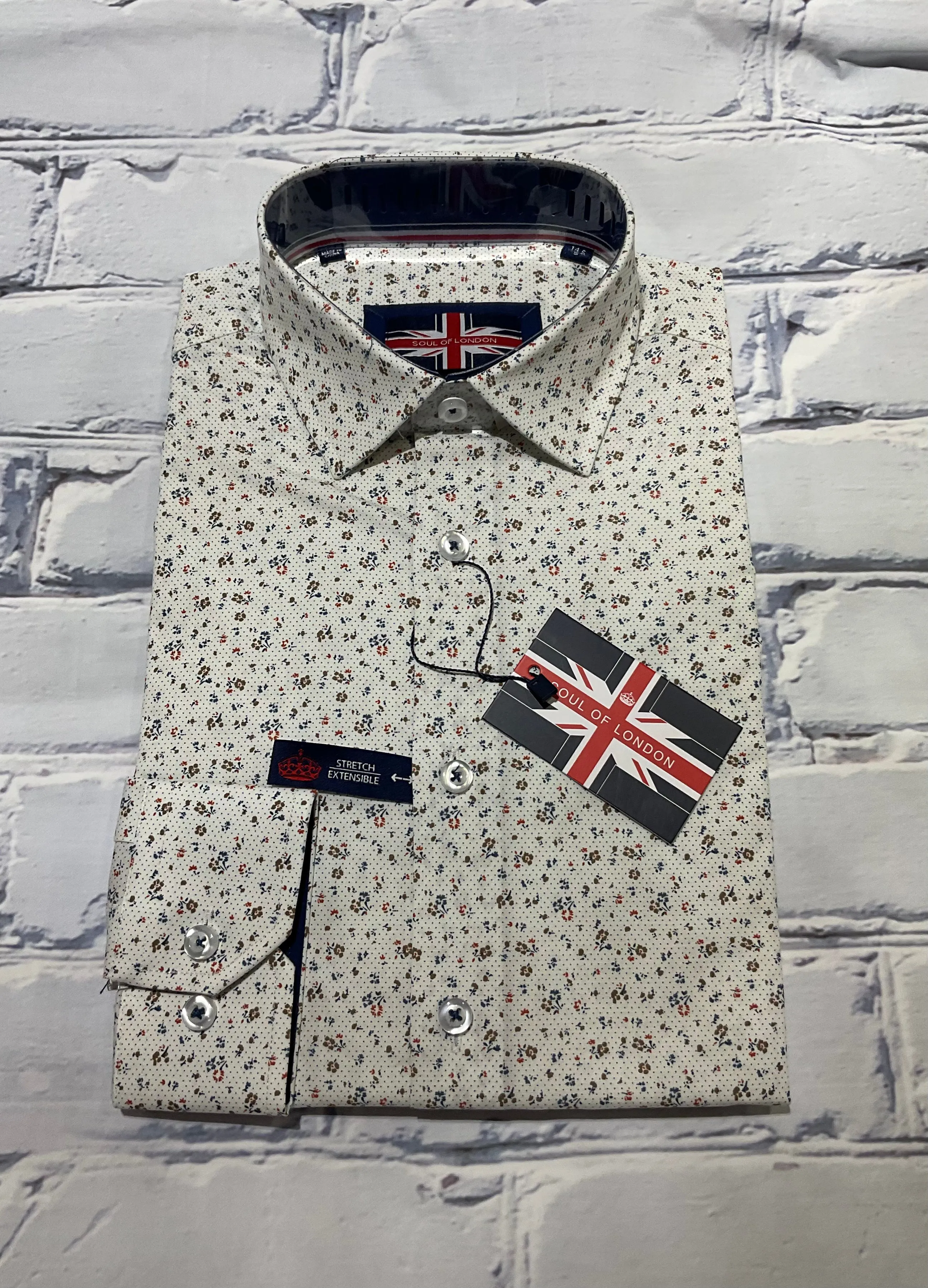 Soul of London LS Coton Élastique