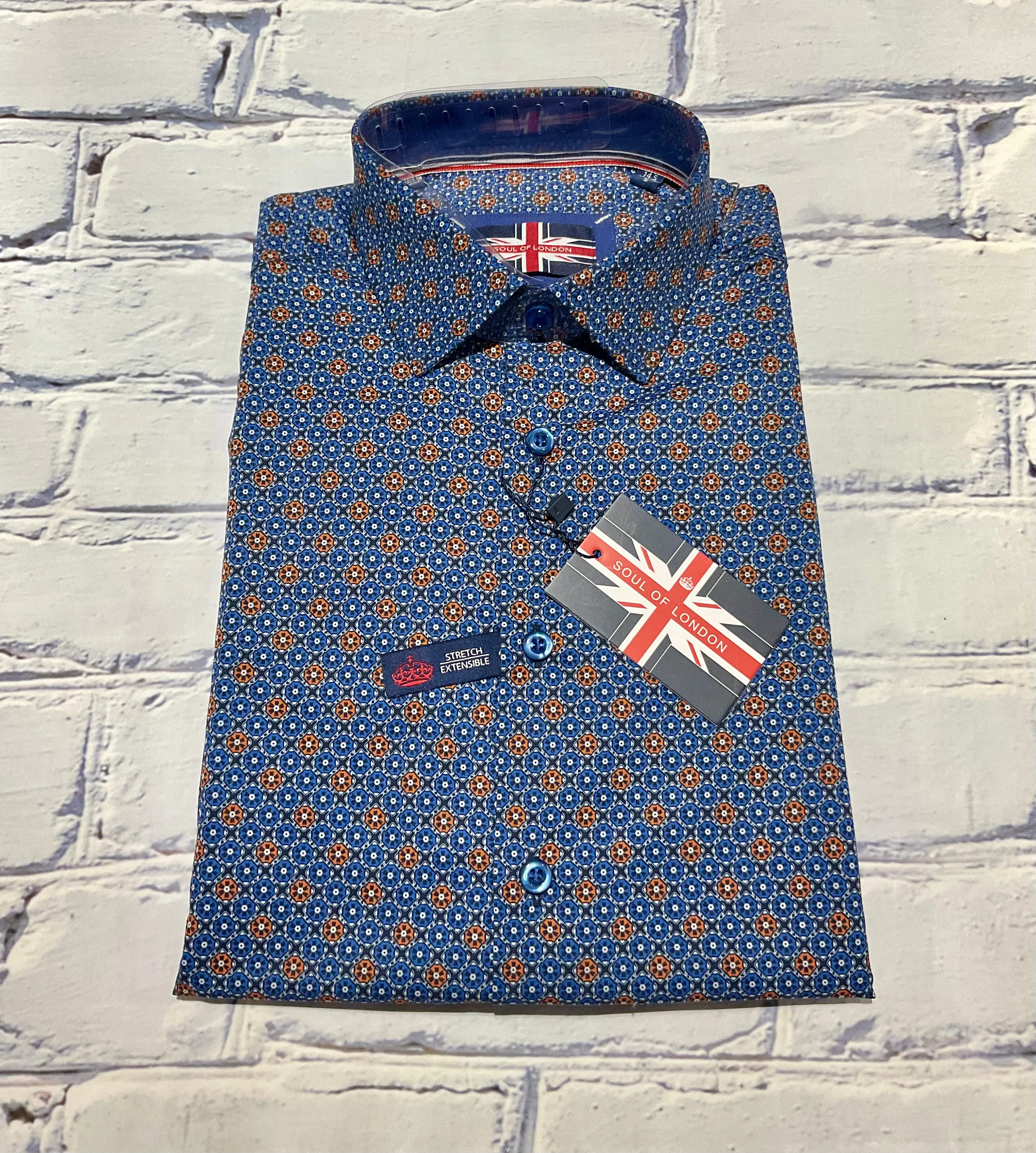 Soul Of London Microfiber Chemise de Sport à Manches Longues