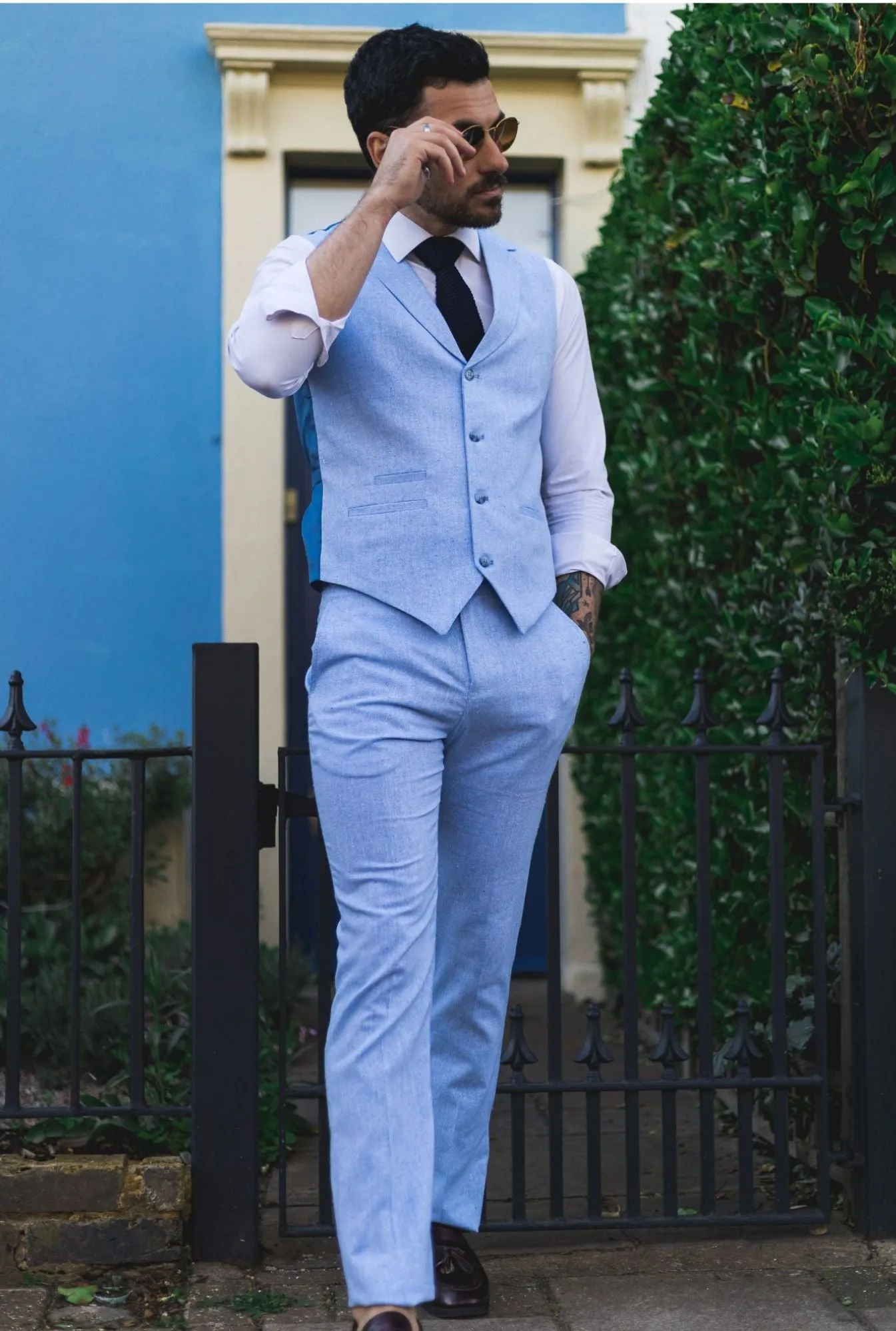 Costume d'été Gilet Pantalon Mariage