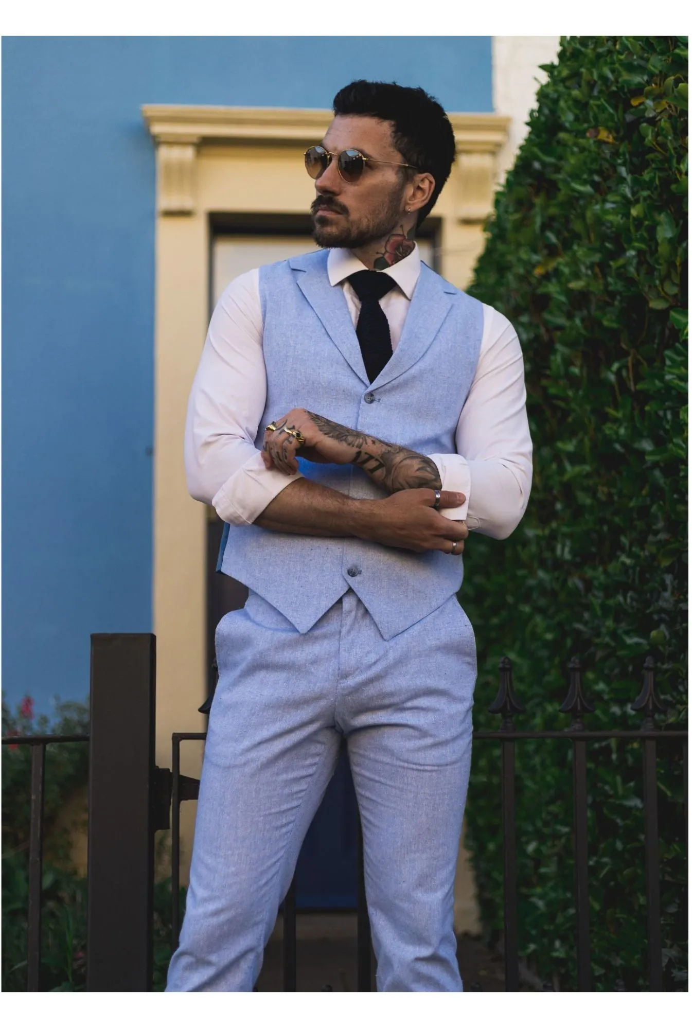 Costume d'été Gilet Pantalon Mariage