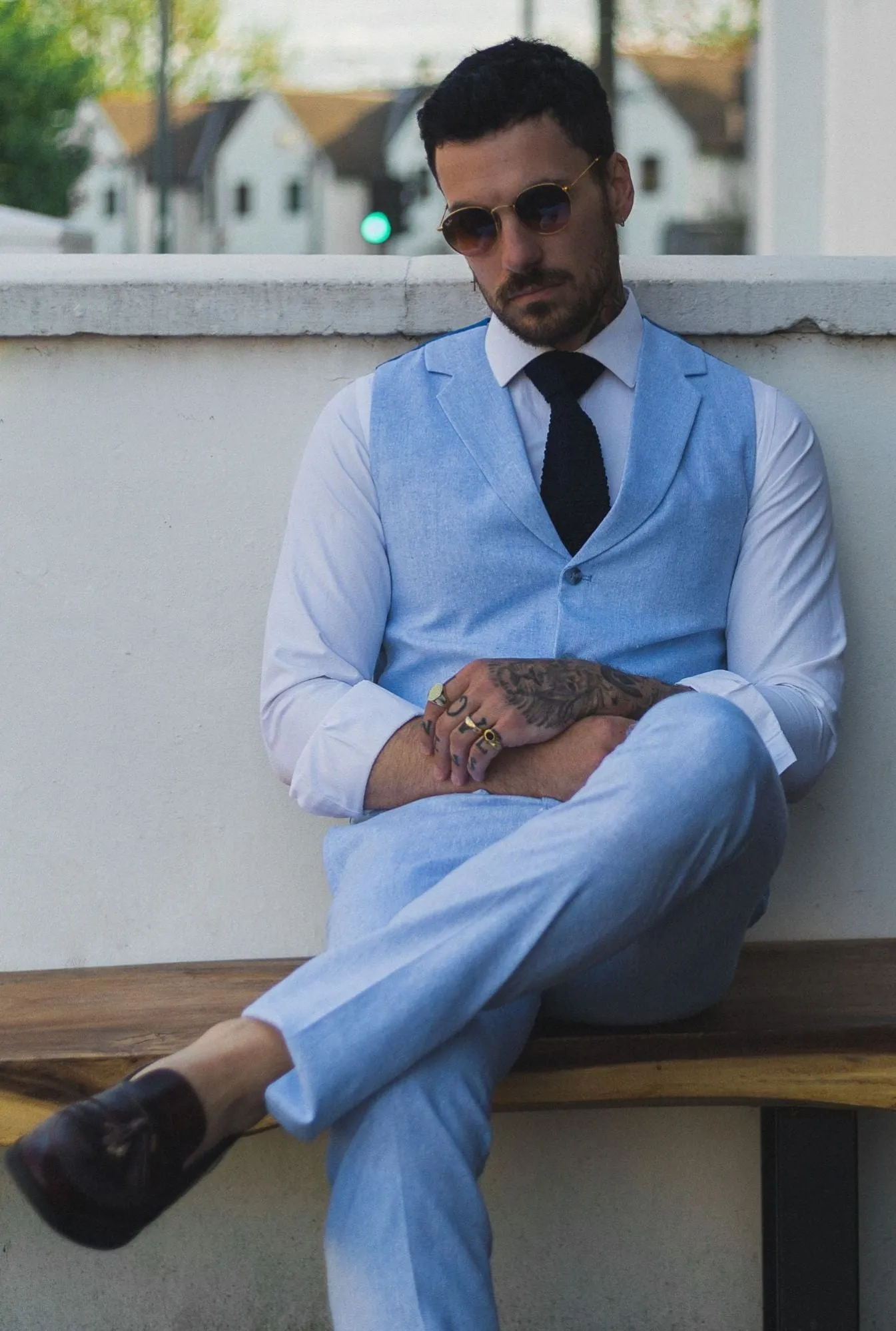 Costume d'été Gilet Pantalon Mariage