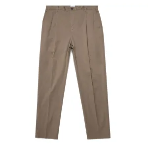 Sunspel Pantalon à Pinces en Sergé Pierre Foncé