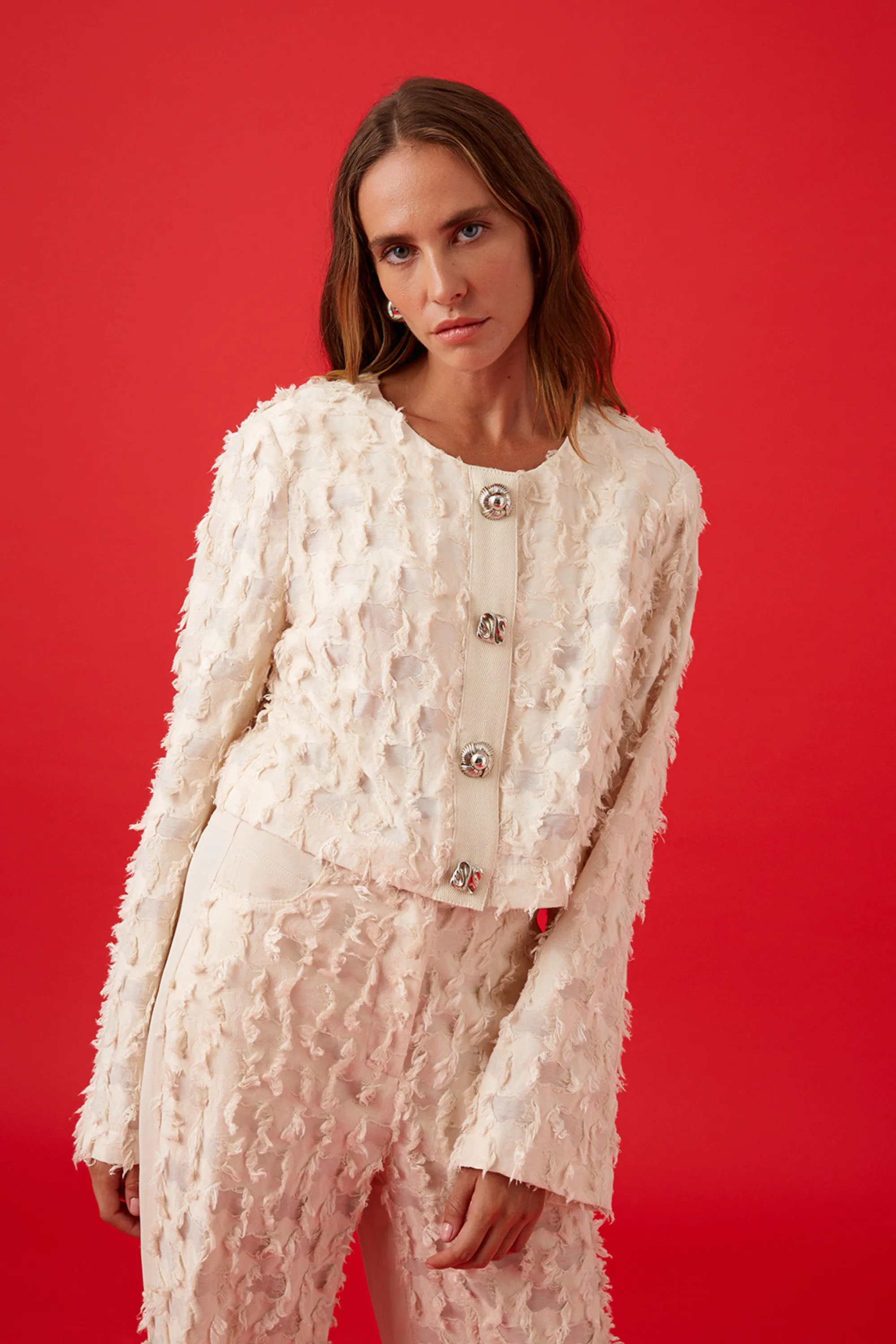 Veste à franges