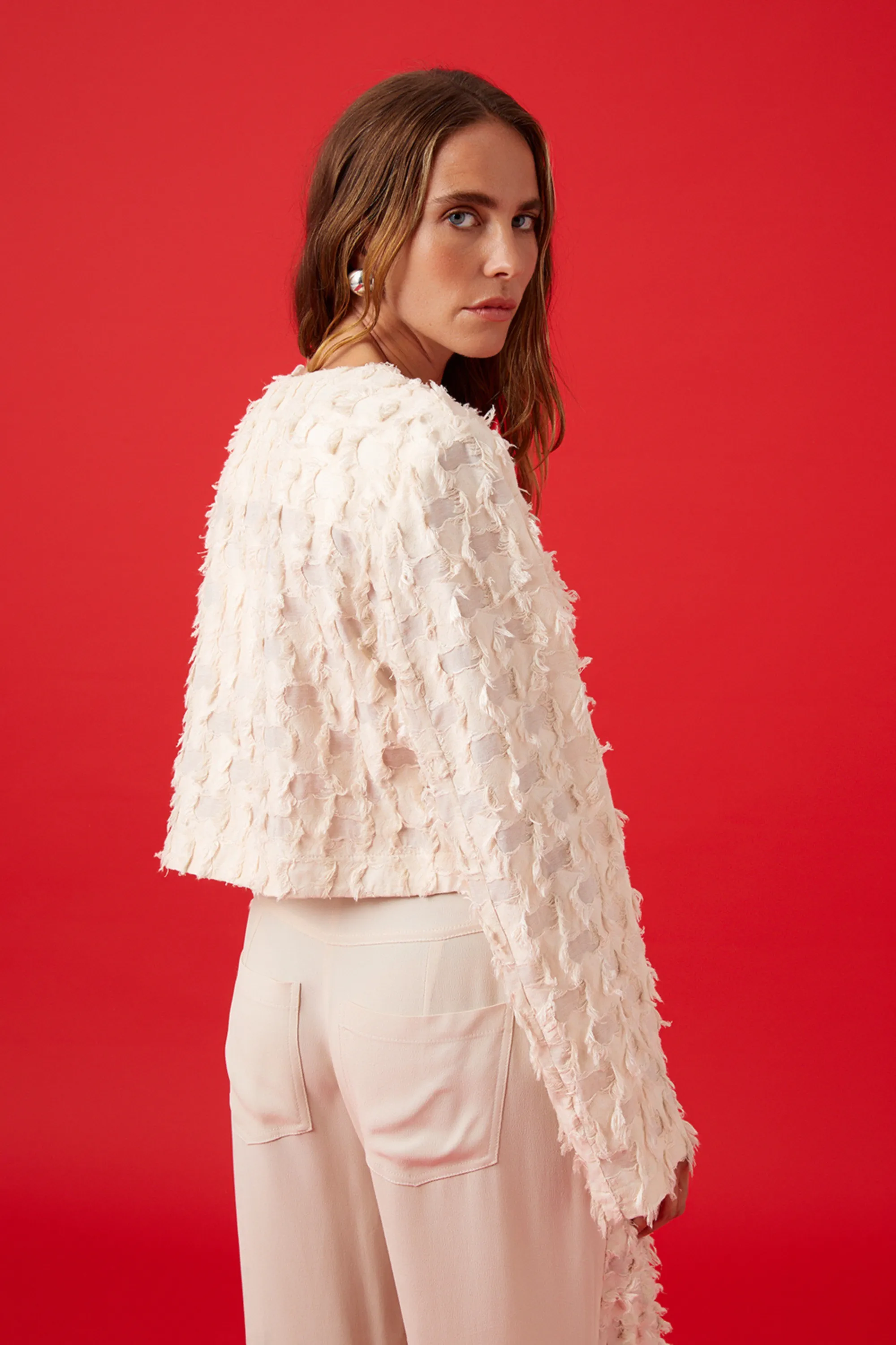 Veste à franges