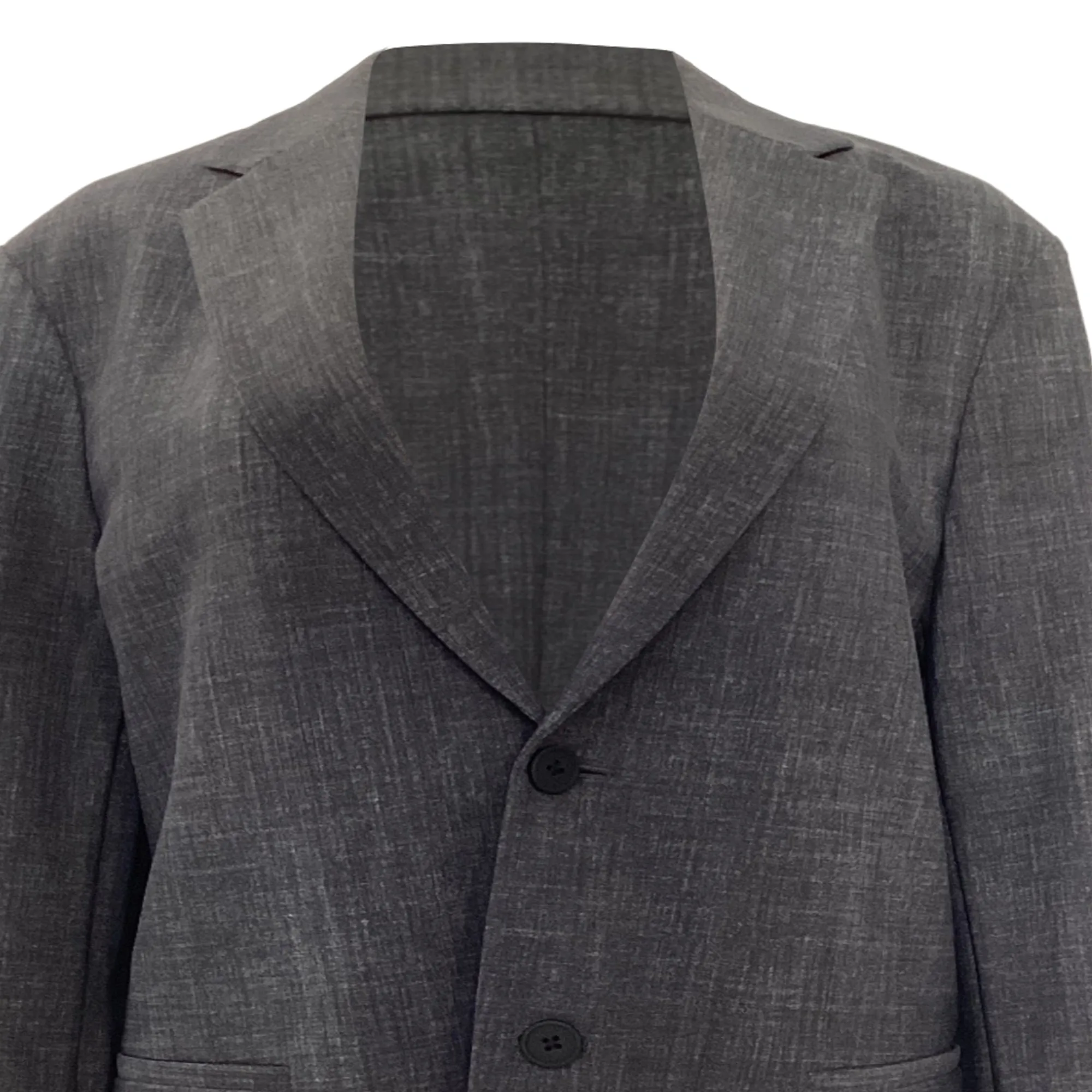 Veste croisée Theory en polyamide gris