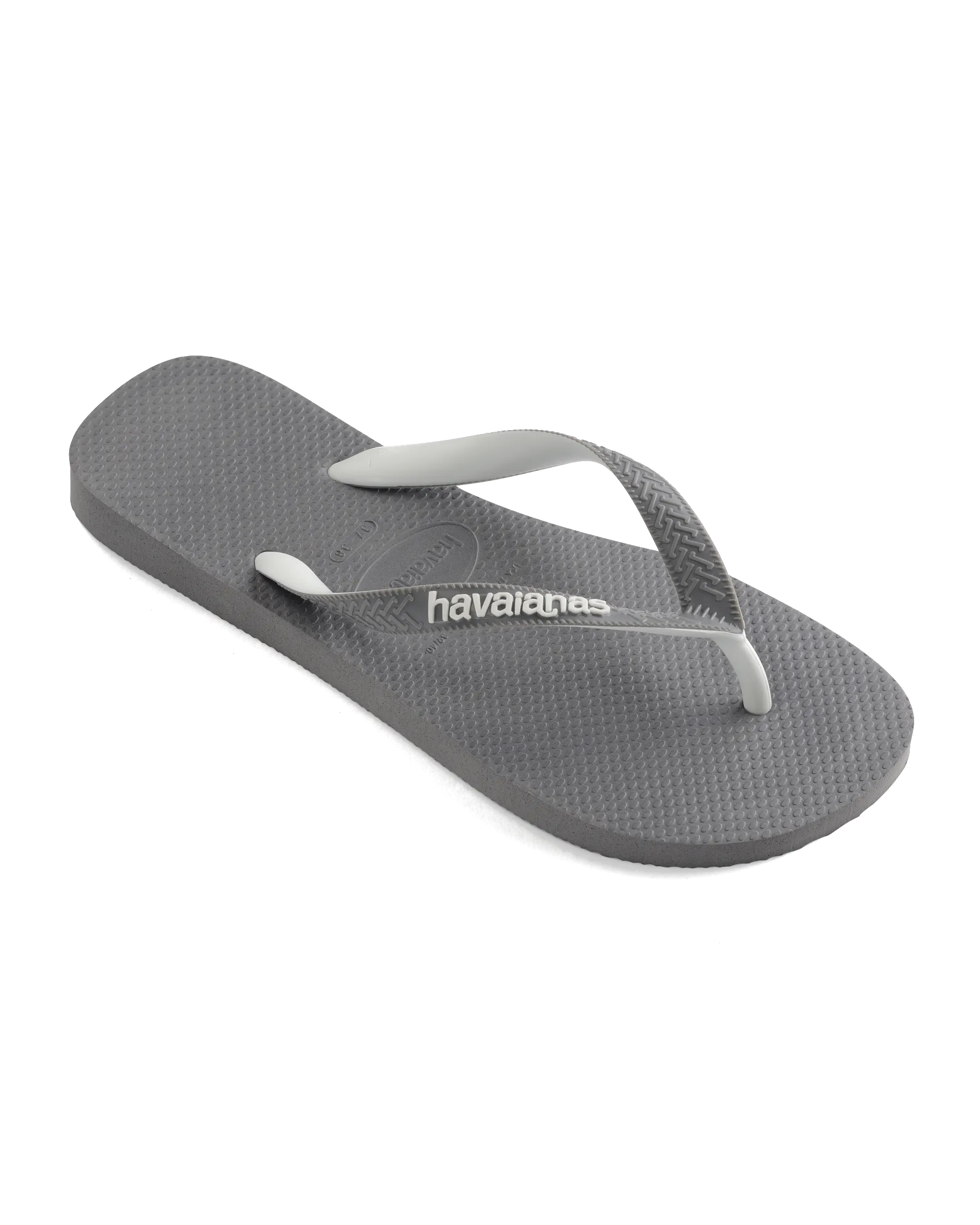 Tongs Top Mix en gris acier & gris acier