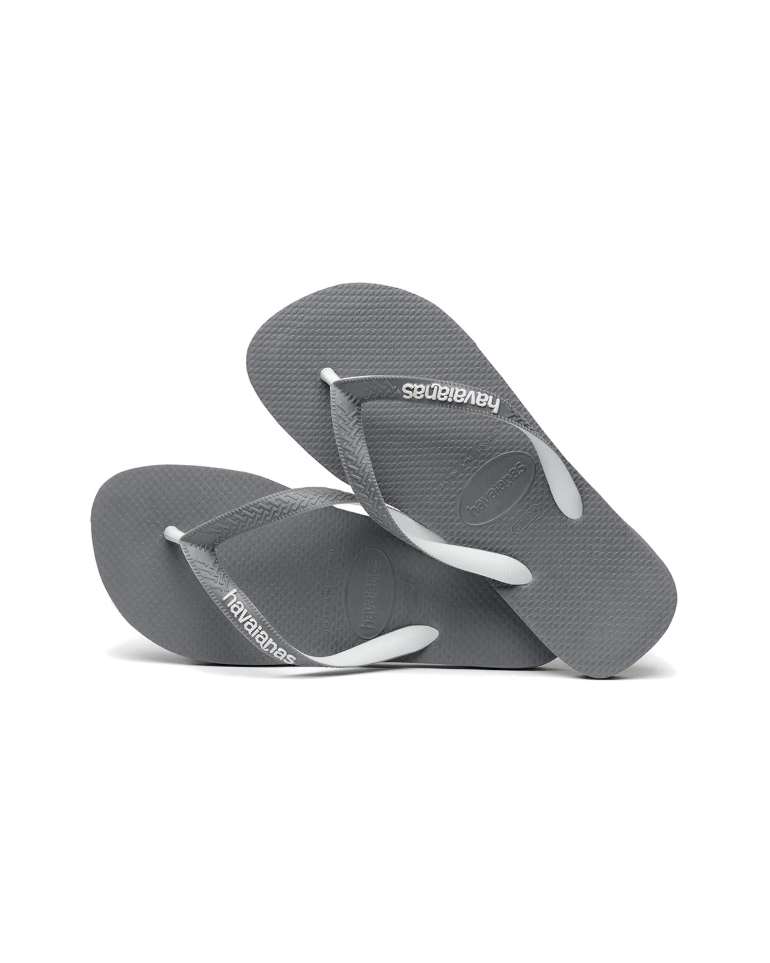 Tongs Top Mix en gris acier & gris acier