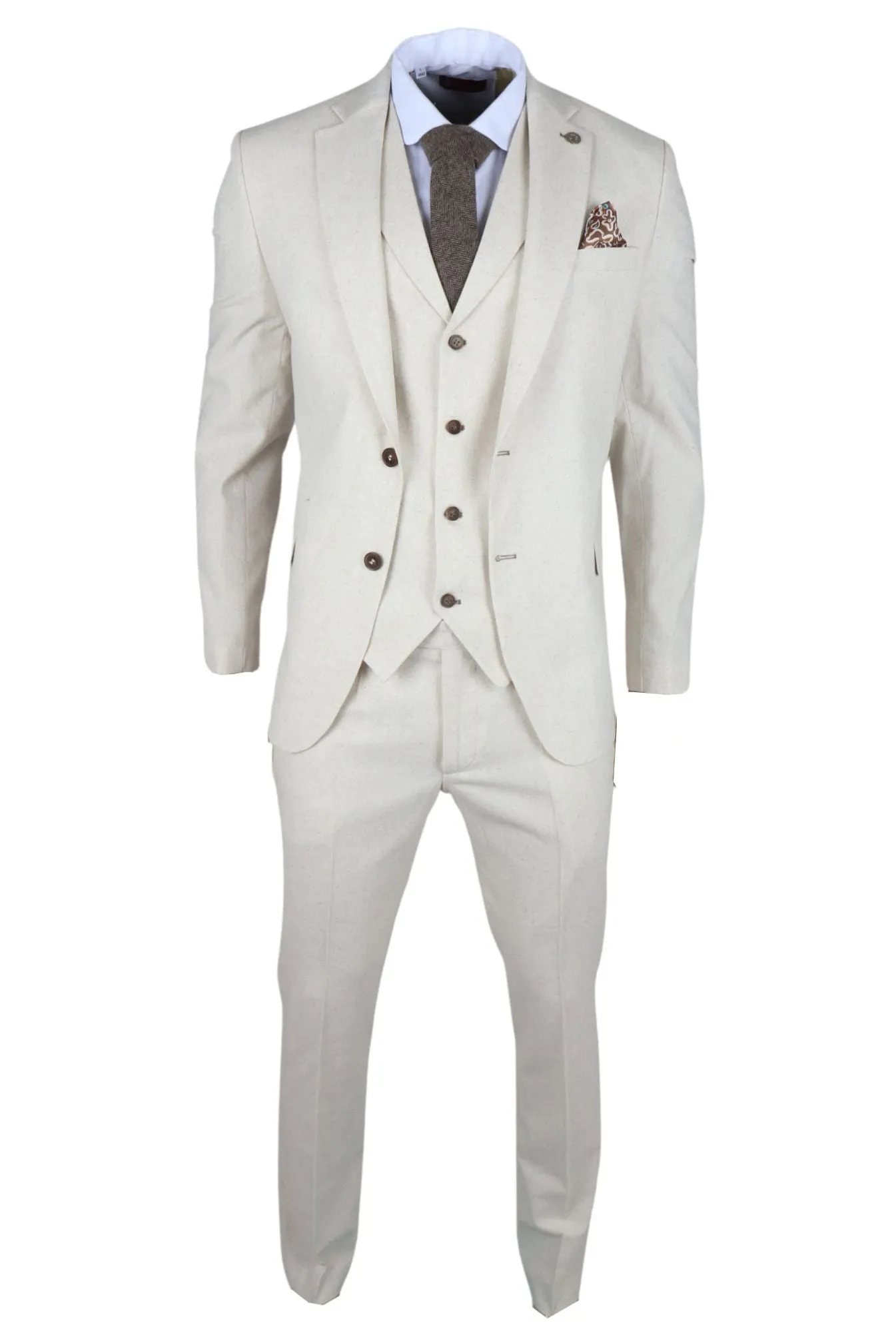 TP-21 Costume d'été en lin 3 pièces