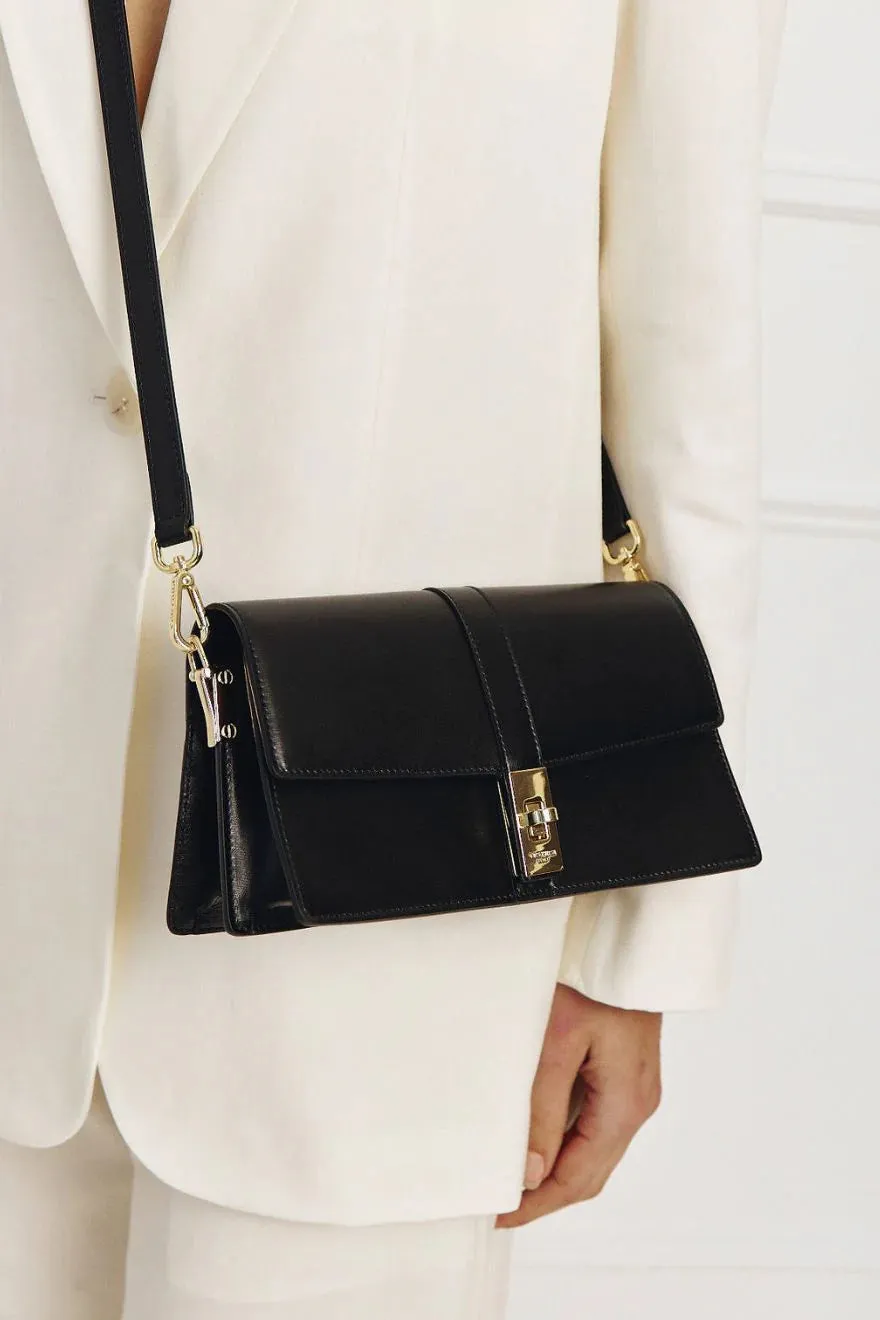 Vestirsi Claudia Chaussures en Cuir Noir Est-Ouest_Vestirsi