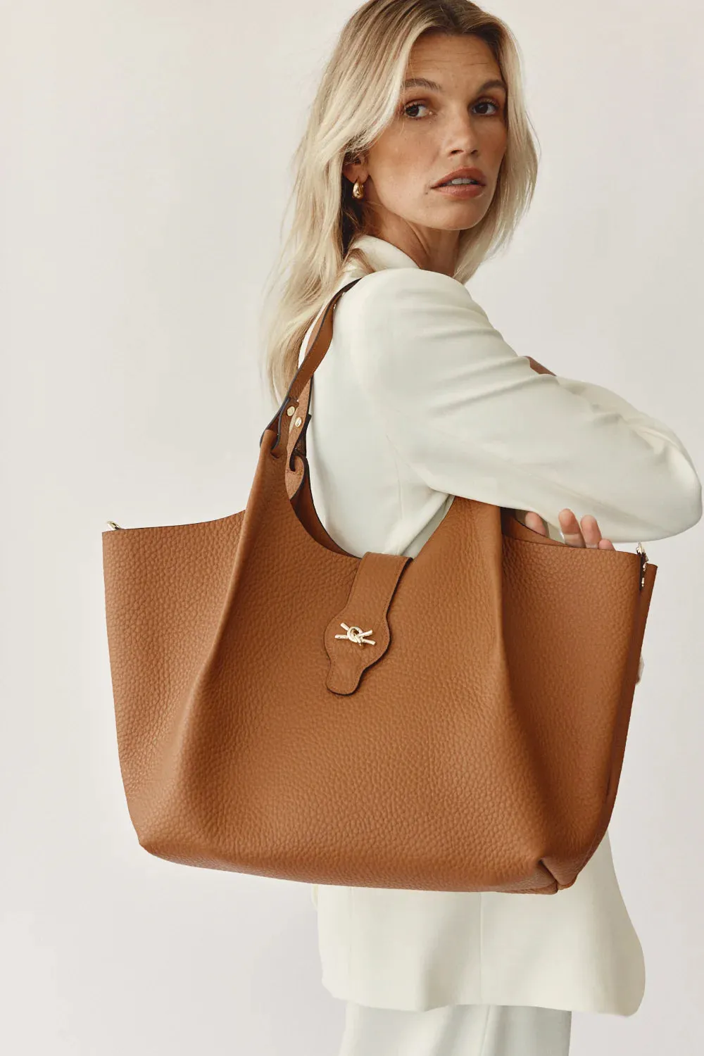 Vestirsi Grace Large East West Tote Tan Chaussures_Vestirsi
