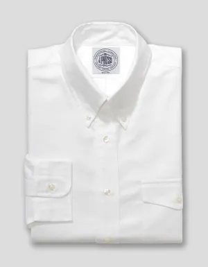 CHEMISE DRESS OXFORD BLANCHE AVEC POCHE À RABAT