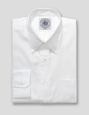 CHEMISE HABILLÉE À COL POINTE BLANC