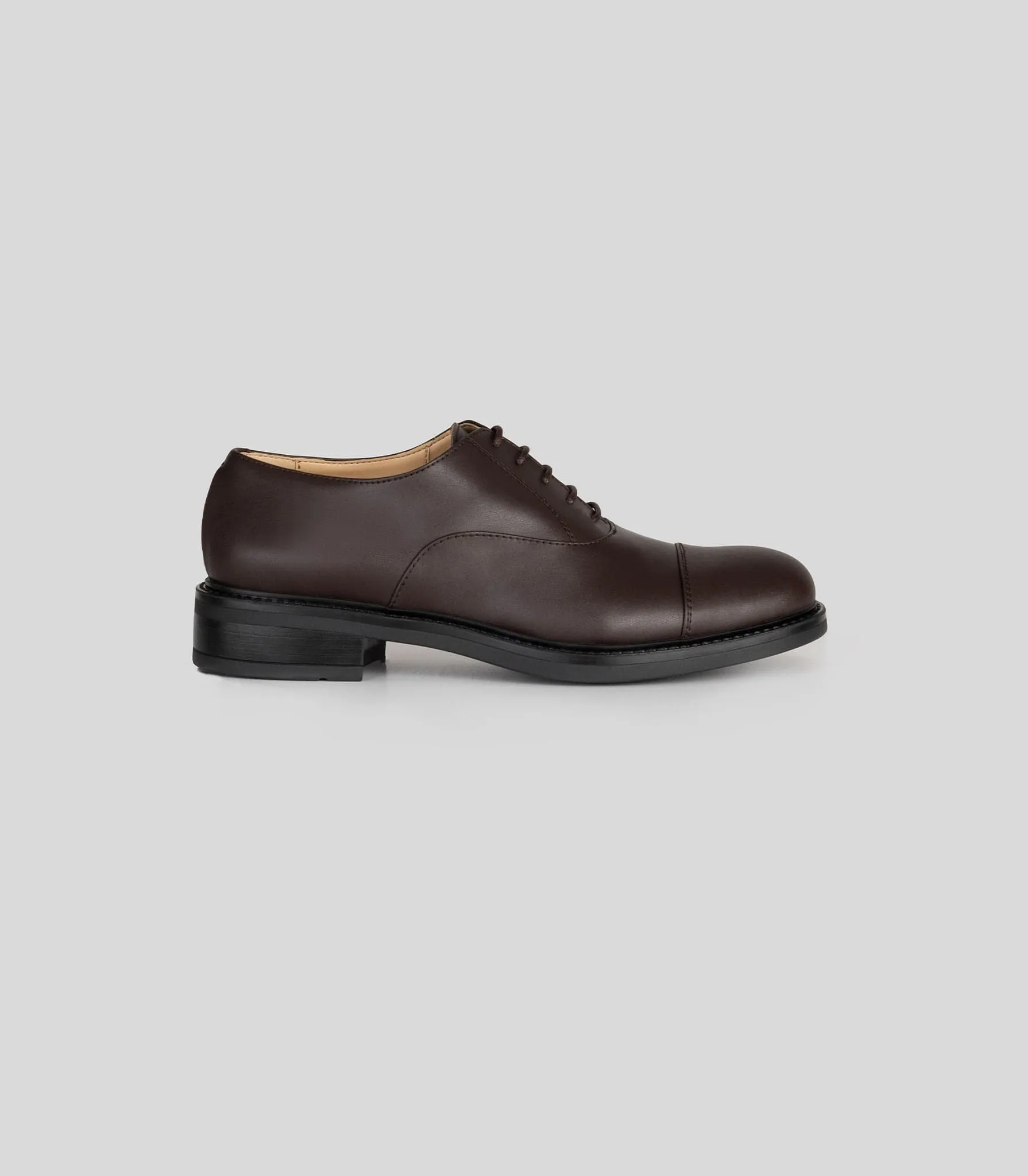Chaussure Oxford Végane en Simili-Cuir avec Bout Capitonné pour Femme | Plusieurs Couleurs