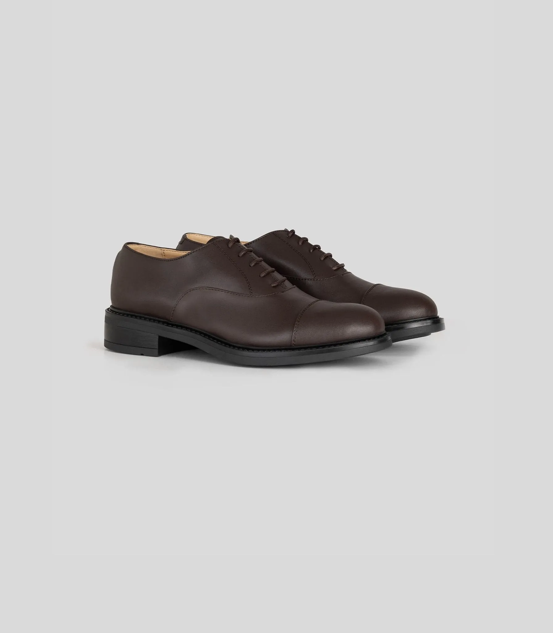 Chaussure Oxford Végane en Simili-Cuir avec Bout Capitonné pour Femme | Plusieurs Couleurs