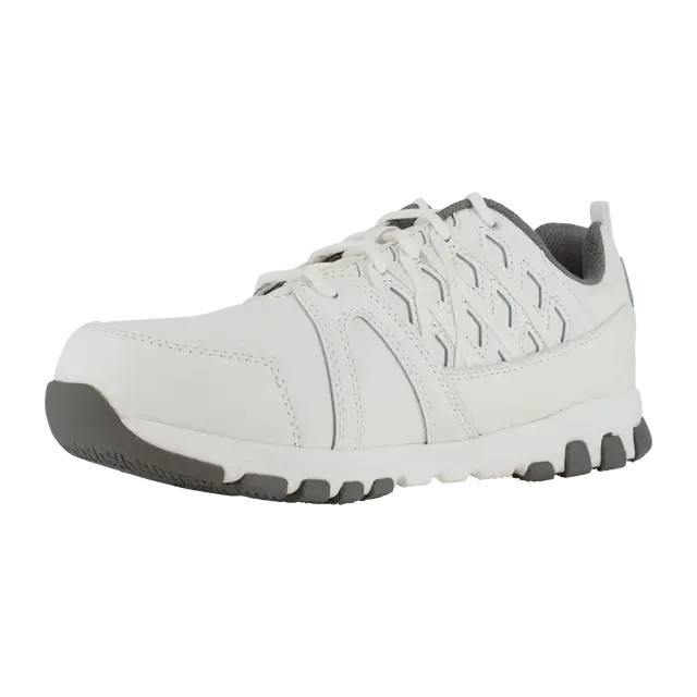 Chaussure de travail athlétique à embout d'acier Sublite pour femme - Blanc