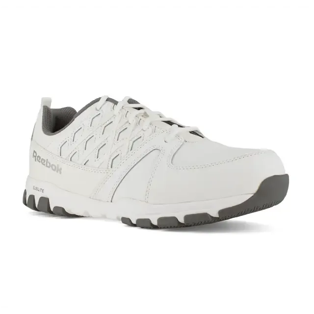 Chaussure de travail athlétique à embout d'acier Sublite pour femme - Blanc