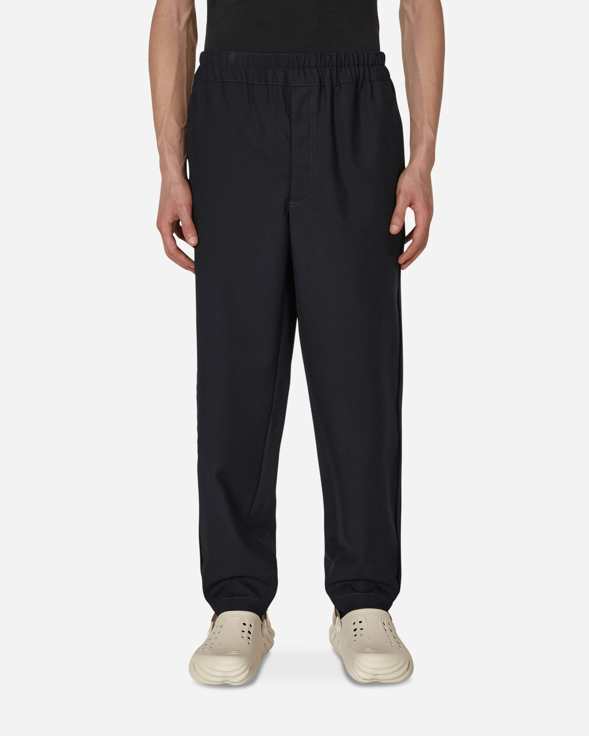 Pantalon en Gabardine de Laine Bleu