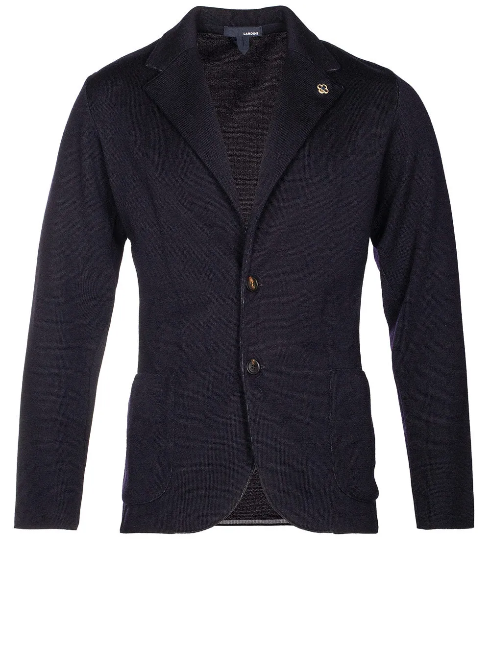 Veste en laine tricotée marine