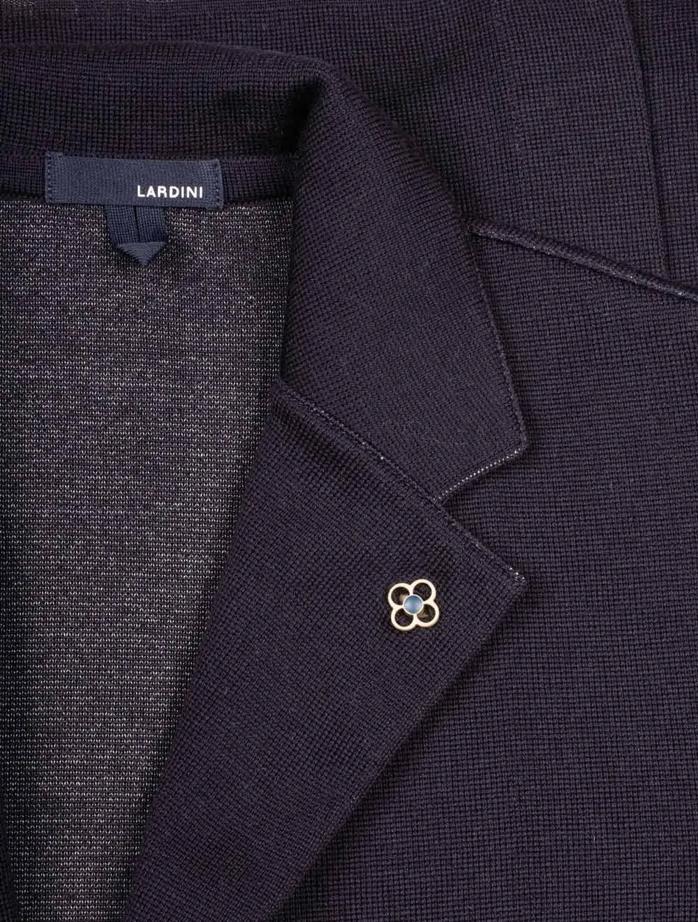 Veste en laine tricotée marine