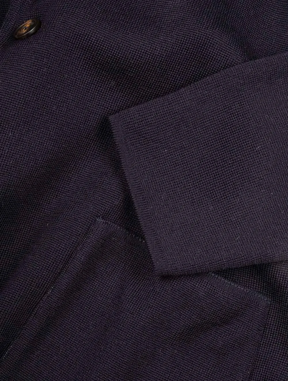 Veste en laine tricotée marine
