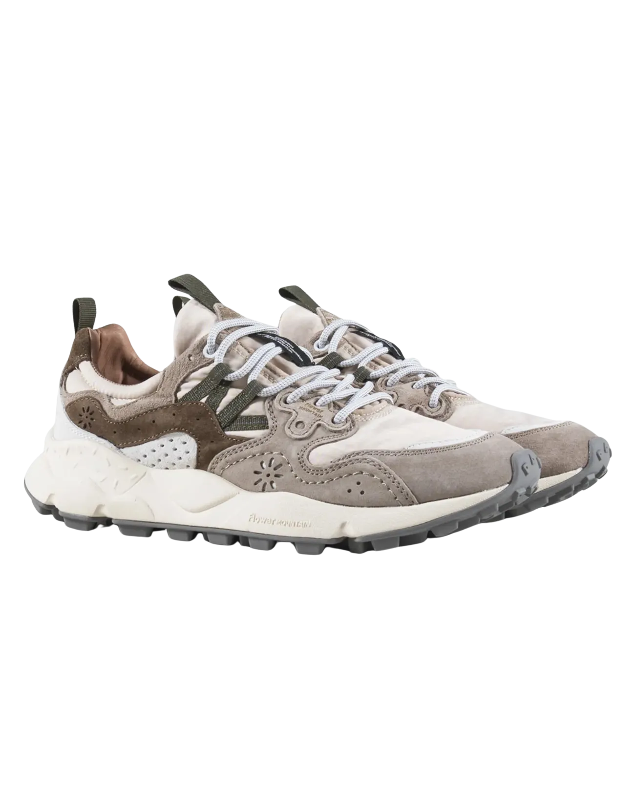 Chaussures Yamano 3 Uni en Blanc Cassé et Beige