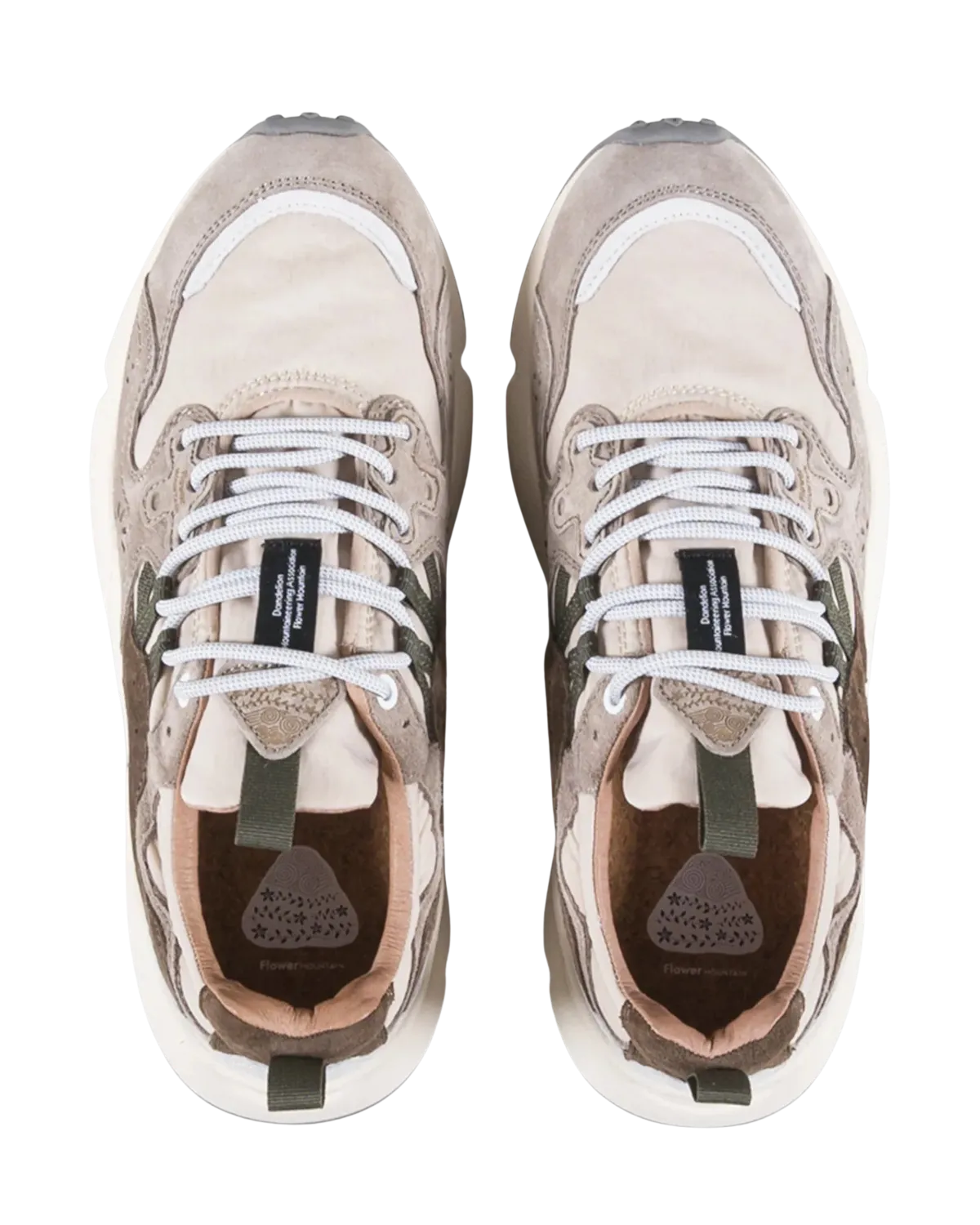 Chaussures Yamano 3 Uni en Blanc Cassé et Beige