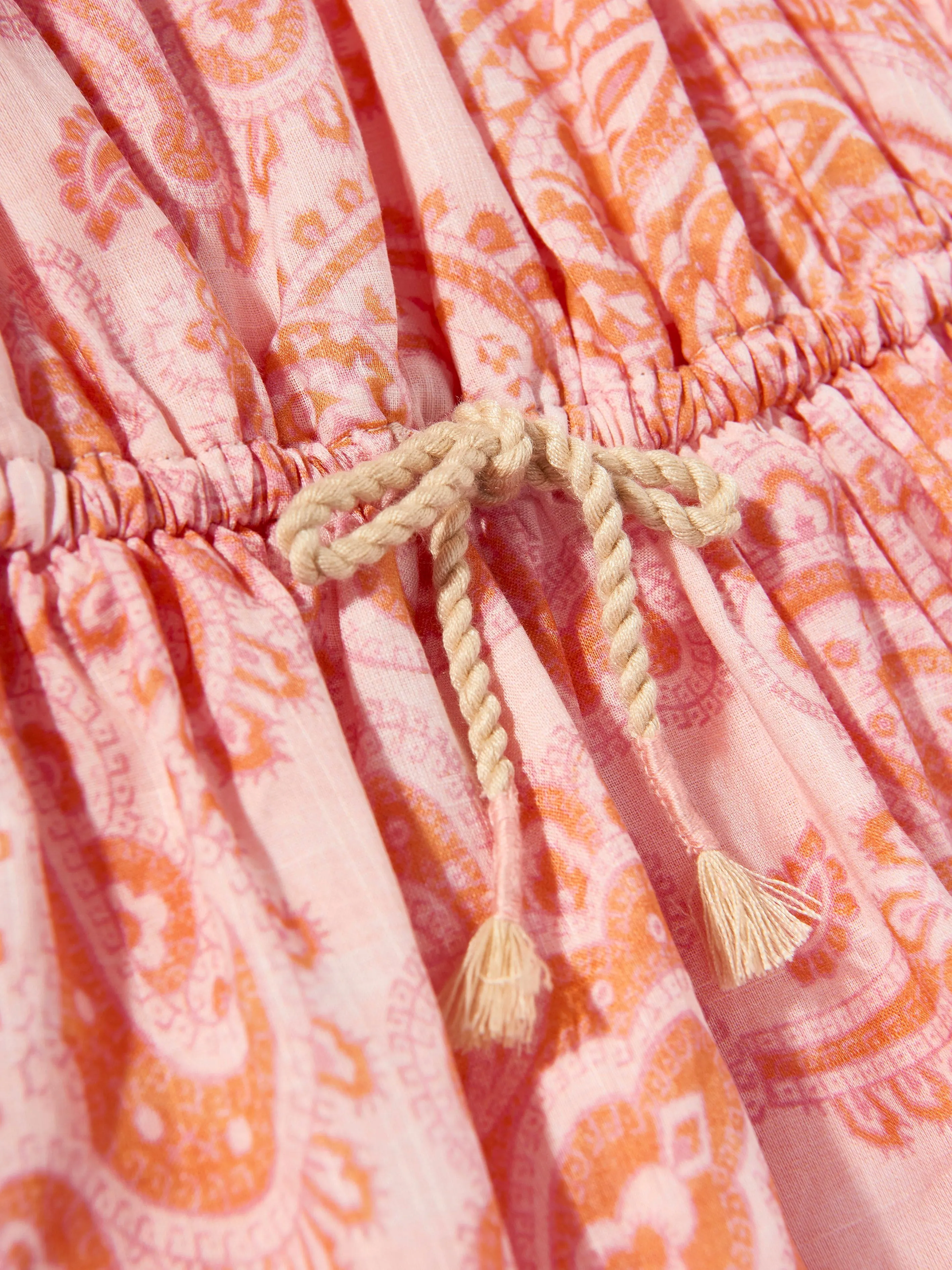 Robe à volants Zimmermann Girls Paisley Ottie en rose