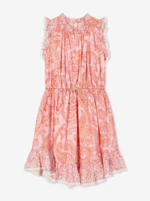 Robe à volants Zimmermann Girls Paisley Ottie en rose